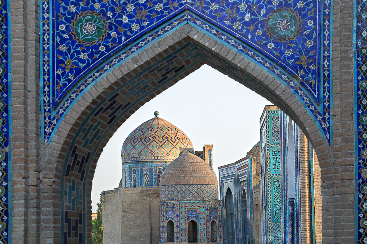 Historical cemetery of Shahi Zinda, Samarkand, Uzbekistan